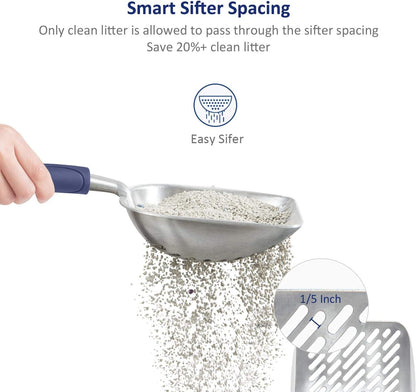 Premium Cat Litter Box and Shovel Set | Enclosed with Scoop