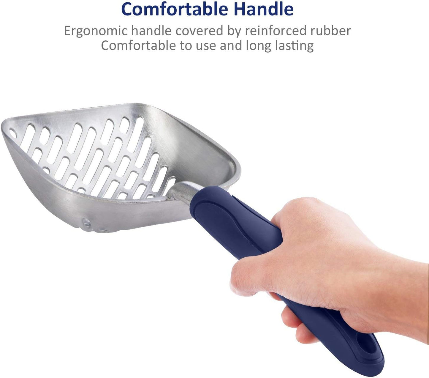Premium Cat Litter Box and Shovel Set | Enclosed with Scoop