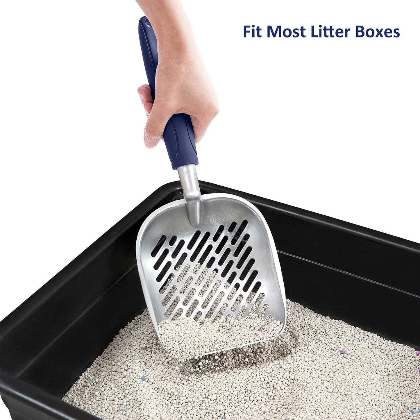 Premium Cat Litter Box and Shovel Set | Enclosed with Scoop