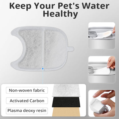 Cat Fountain Sponge Filter Replacement 12-Set