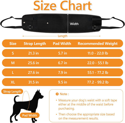 Dog Lift Harness Sling for Large Dogs | Rear Leg Support Mobility Aid