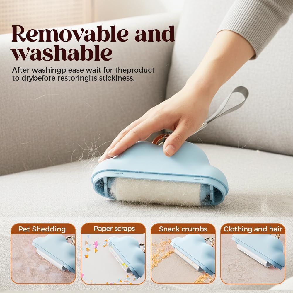 Portable Lint Roller for Pet Hair | Travel Size | 150 Sheets