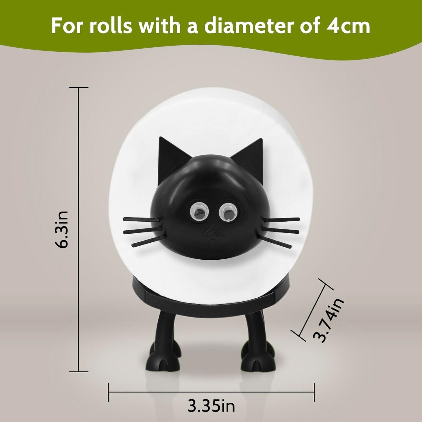 3D Printed Cat Toilet Roll Holder | Cat Lover Gift