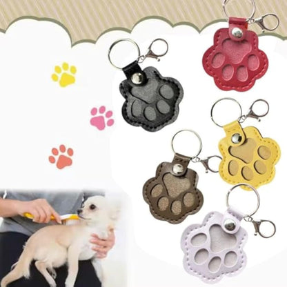 Dog & Cat Hair Memorial Keychain | Paw Charm | Fur Keepsake