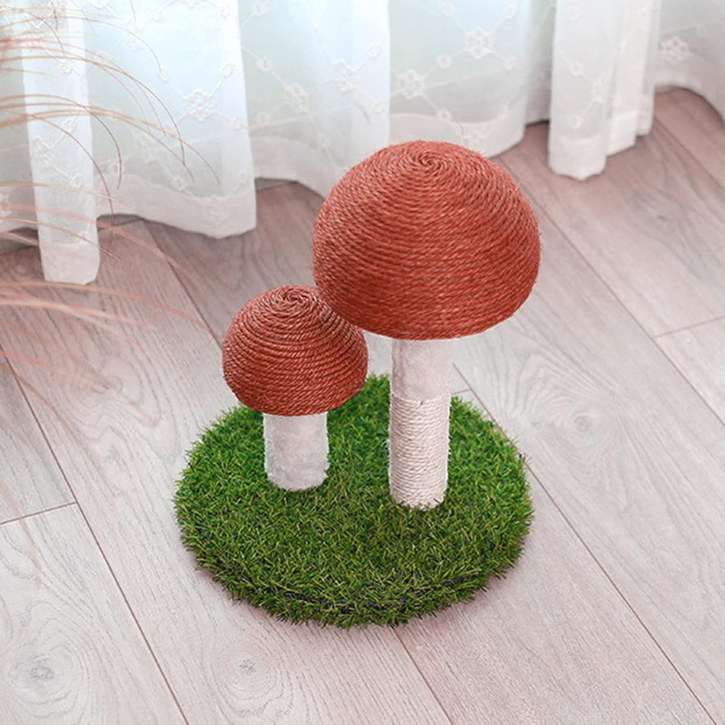 Mushroom Cat Scratching Post with Sisal | Multi-Level Climbing Shelf