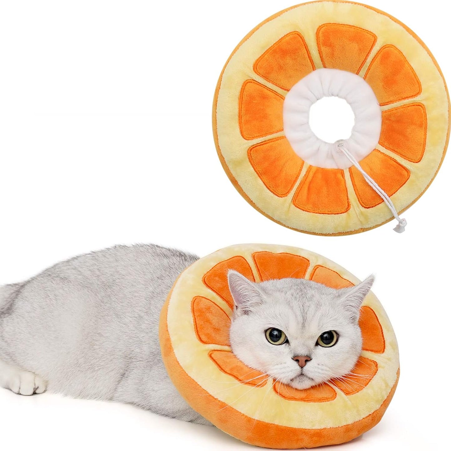 Soft Cat Donut Cone Collar | Post-Surgery Recovery | Adjustable