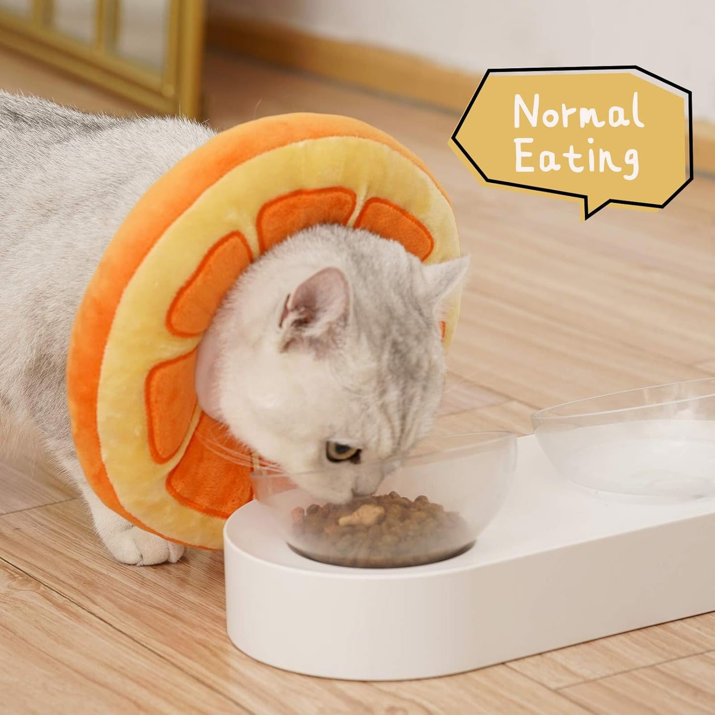 Soft Cat Donut Cone Collar | Post-Surgery Recovery | Adjustable