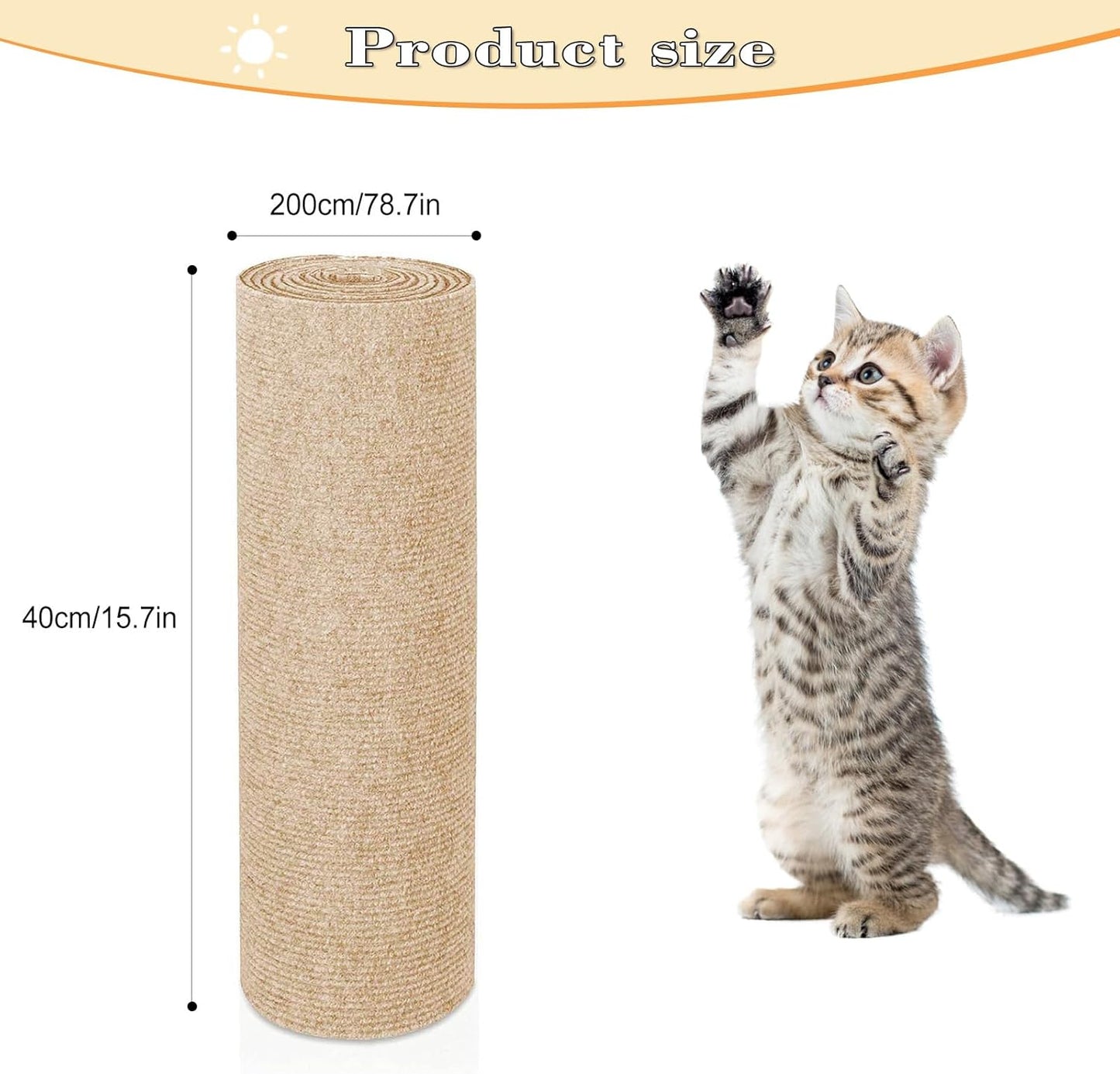Cat Scratching Carpet | Self-Adhesive Wall Mat