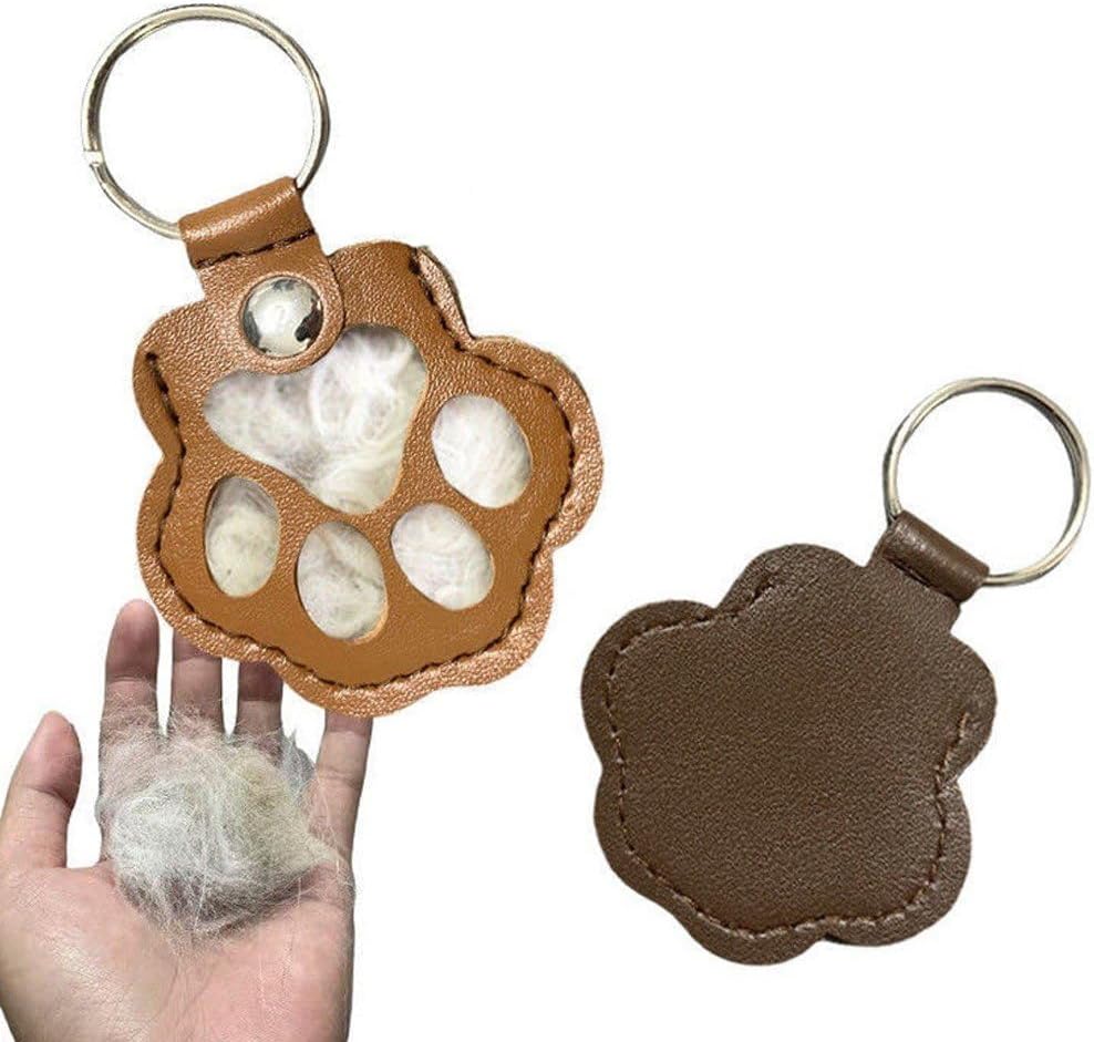 Pet Hair Memorial Keychain Pouch | 3-Pack | Portable Fur Keepsake