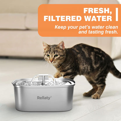 Cat Water Fountain Replacement Filters & Pre-Filter Sponges | 3.2L/108oz