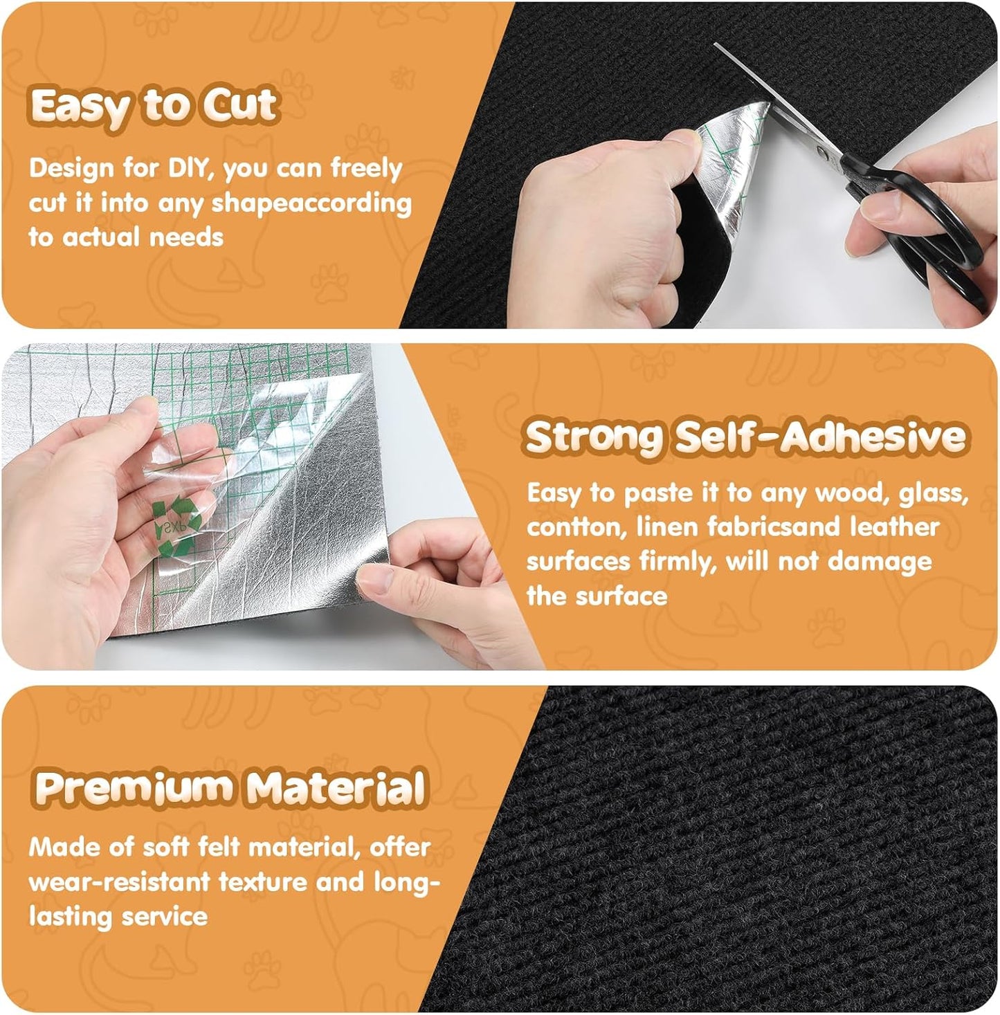 Cat Scratching Mat | Self-Adhesive Trimmable Sisal