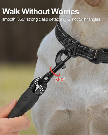 Reflective Dog Leash for Large Dogs | Padded Handle