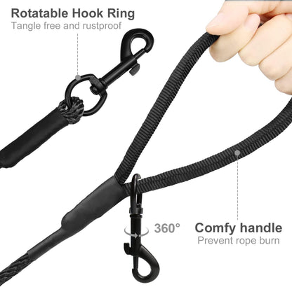 Long Dog Training Leash | 30FT Tie-Out Rope | Reflective