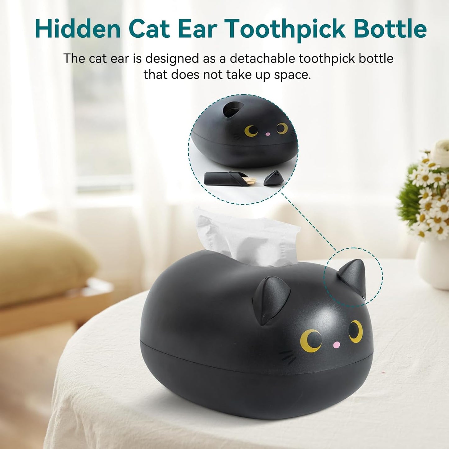 Cartoon Cat Tissue Dispenser | Toilet Paper Holder