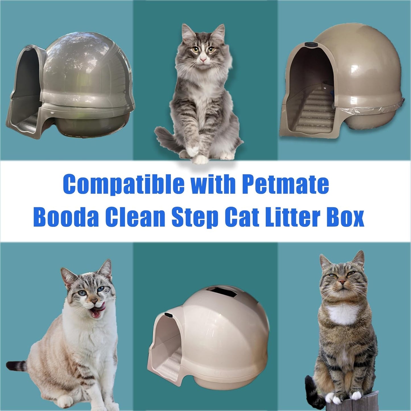 Cat Litter Box Carbon Filters 6-Pack