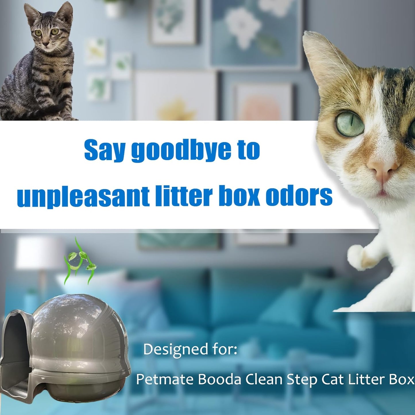 Cat Litter Box Carbon Filters 6-Pack