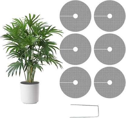 Cat-Proof Plant Pot Protective Cover Mesh 6-Pack | Soil Blocker | 30cm