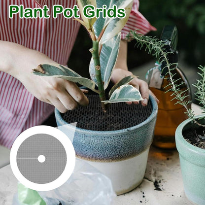 Cat-Proof Plant Pot Protective Cover Mesh 6-Pack | Soil Blocker | 30cm