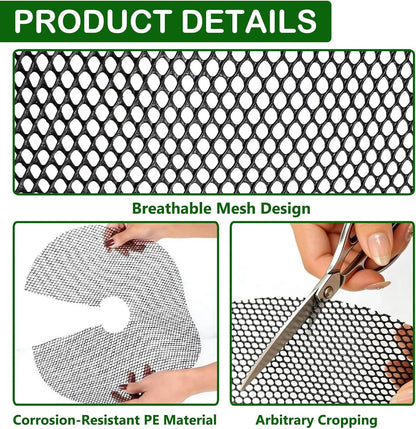 Cat-Proof Plant Pot Protective Cover Mesh 6-Pack | Soil Blocker | 30cm
