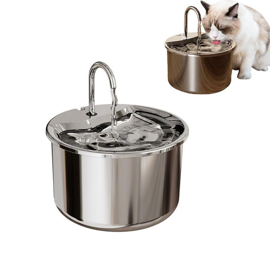 Electric Pet Water Dispenser | 1.8L Stainless Steel