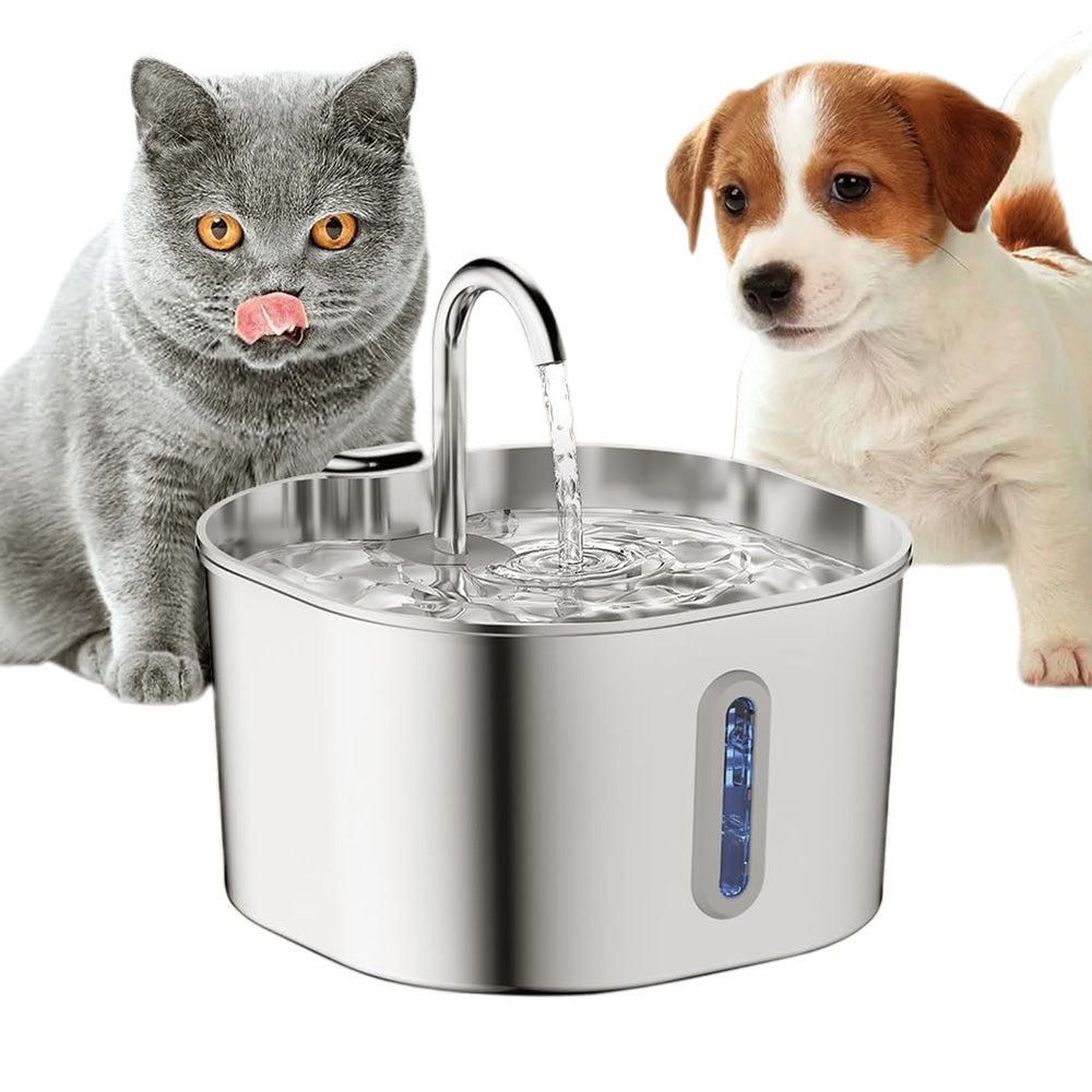 USB Stainless Steel Pet Water Fountain | 2.2L