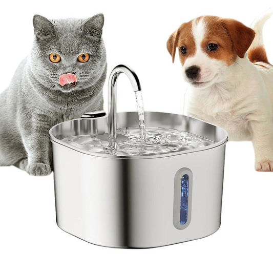 USB Stainless Steel Pet Water Fountain | 2.2L