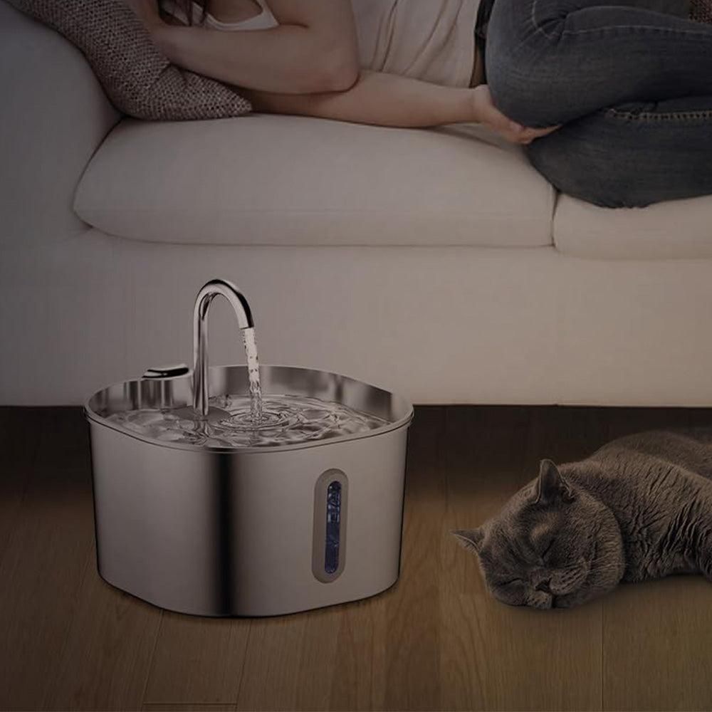 USB Stainless Steel Pet Water Fountain | 2.2L