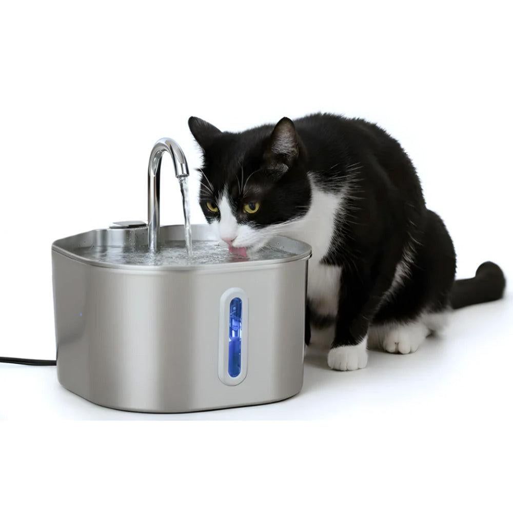 USB Stainless Steel Pet Water Fountain | 2.2L