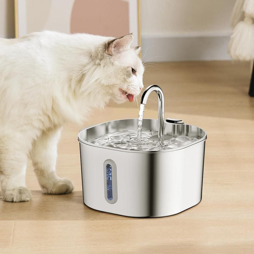 USB Stainless Steel Pet Water Fountain | 2.2L