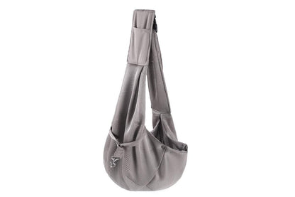 Breathable Pet Carrier Sling with Storage Pocket | Gray