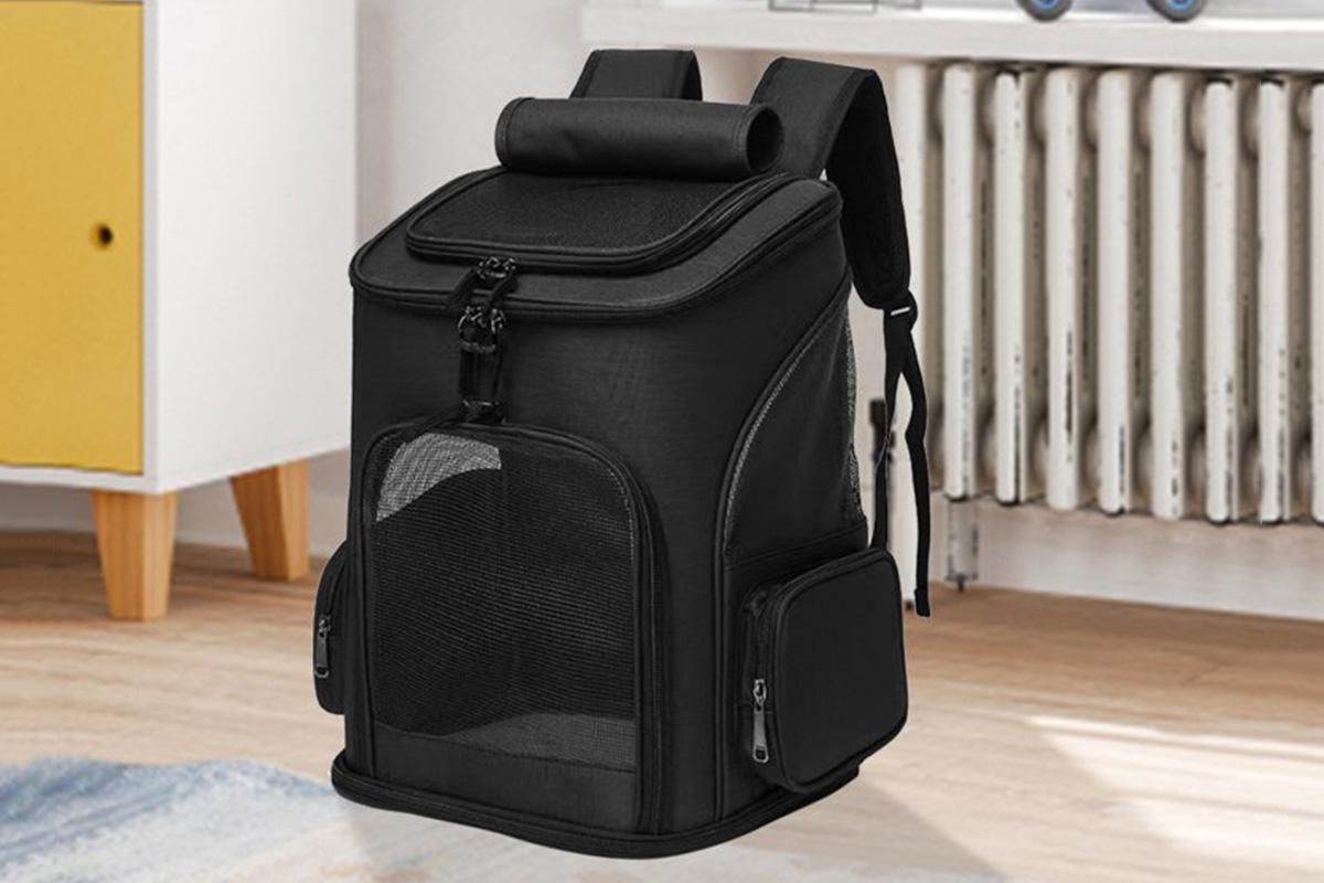 Expandable Cat Backpack Carrier | Ventilated Mesh & Bubble Window