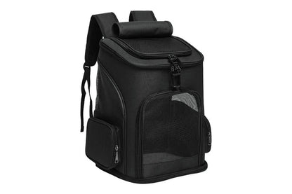 Expandable Cat Backpack Carrier | Ventilated Mesh & Bubble Window