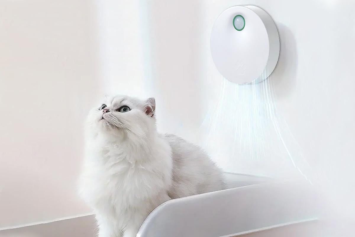 USB Rechargeable Smart Pet Litter Box Deodorizer | Odour Eliminator