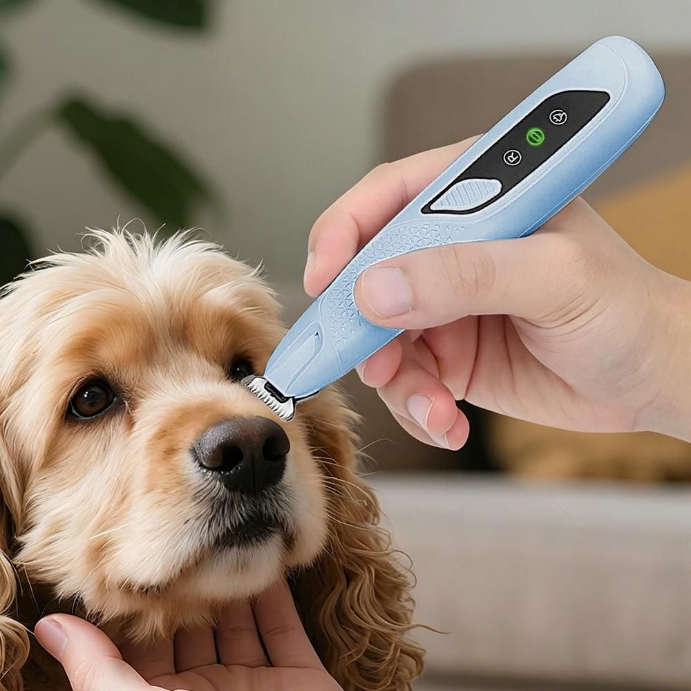 Pet Hair Trimmer Electric Clipper Rechargeable with LED Light for Pets