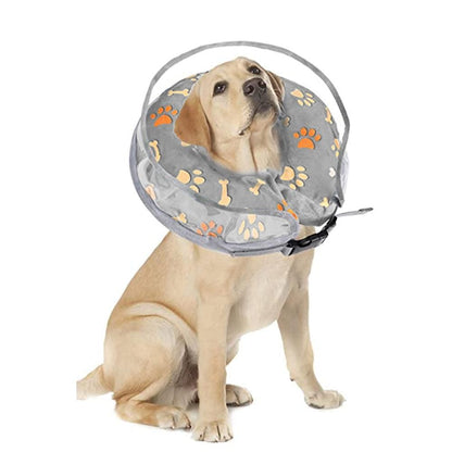 Blue Soft Inflatable Pet Recovery Cone | Size XL