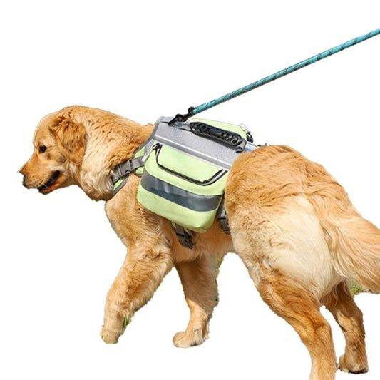 Pet Dog Backpack | Adjustable Camping & Hiking | Green