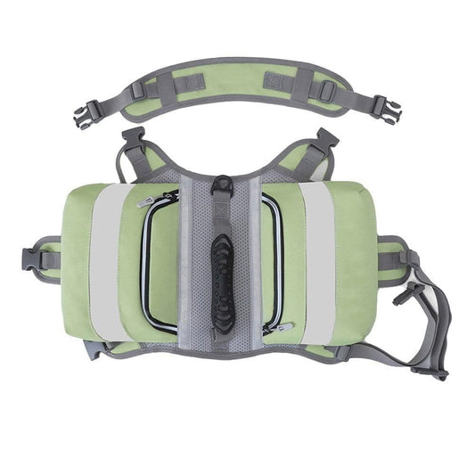 Pet Dog Backpack | Adjustable Camping & Hiking | Green