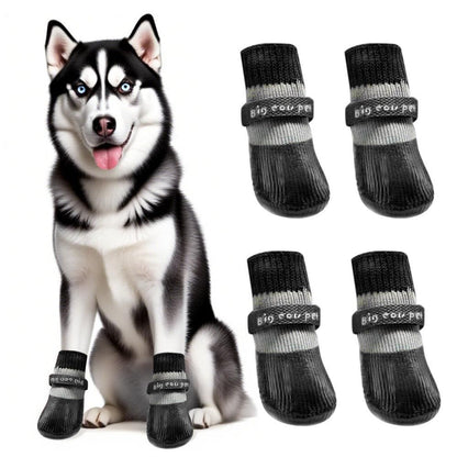 Waterproof Anti Slip Pet Shoes with Rubber Sole for Indoor and Outdoor | Red (3)