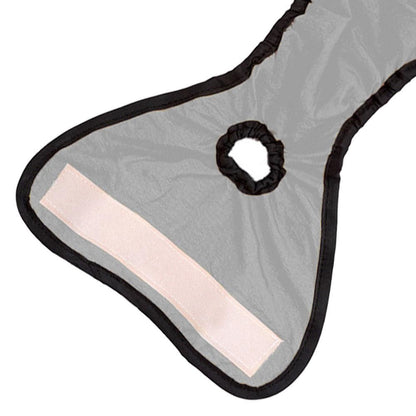 Washable Female Pet Nappy Diaper Dog Cat Physiological Pants Gray - XL