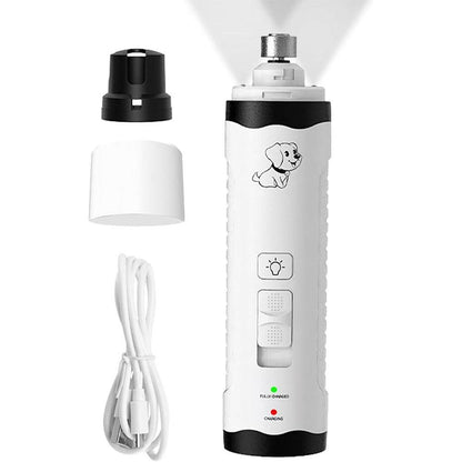 Electric Dog Nail Grinder - M3 Rechargeable Pet Nail Trimmer Grooming