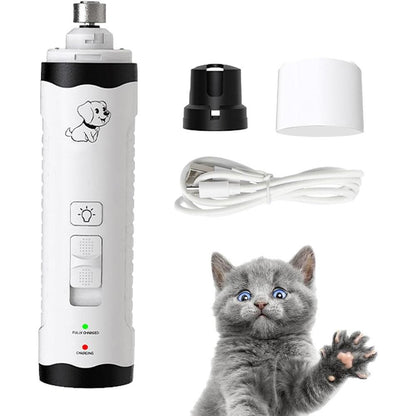 Electric Dog Nail Grinder - M3 Rechargeable Pet Nail Trimmer Grooming