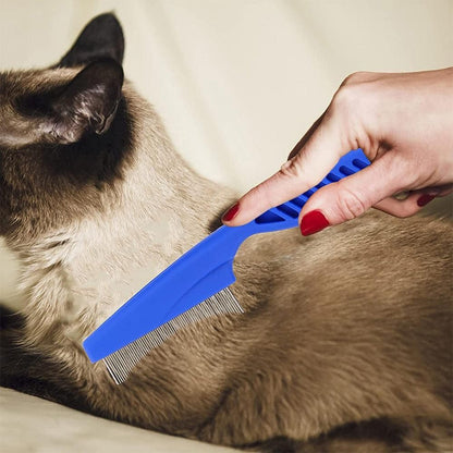 5 Pcs Set Flea Lice Comb for Pets Stainless Steel Dog Cat Dematting