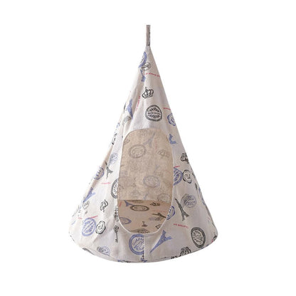 Pet Cat Tent Cone Hammock with Thick Mat Warm Cotton Cage Hanging Bed