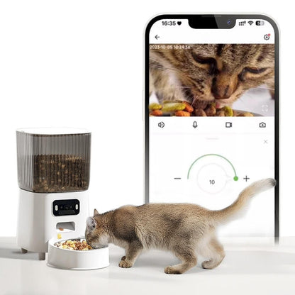5L Smart Pet Feeder with Camera & Dual-Band WiFi - Automatic Dispenser