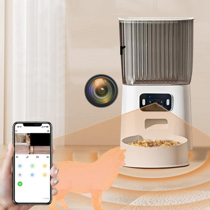 5L Smart Pet Feeder with Camera & Dual-Band WiFi - Automatic Dispenser