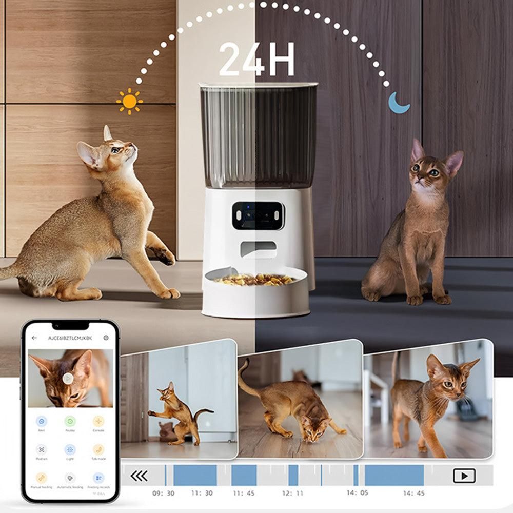 5L Smart Pet Feeder with Camera & Dual-Band WiFi - Automatic Dispenser