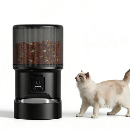 Automatic Cat Feeder WiFi Automatic Dog Food Dispenser with Camera