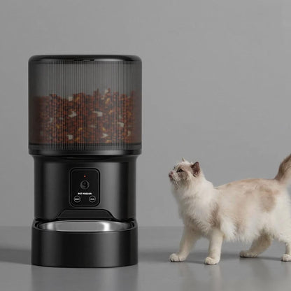 Automatic Cat Feeder WiFi Automatic Dog Food Dispenser with Camera