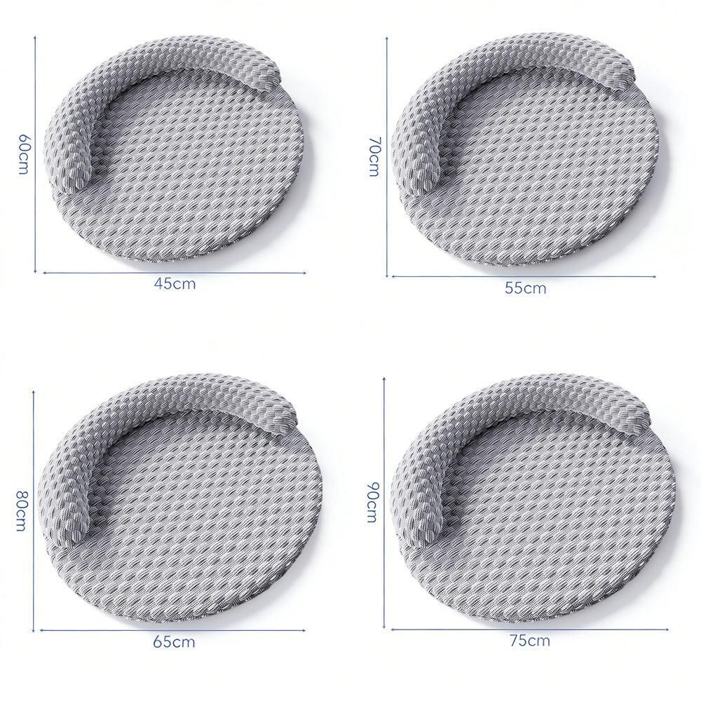 Washable Cooling Pet Bed with Removable Cover for Dogs & Cats | Gray (2)