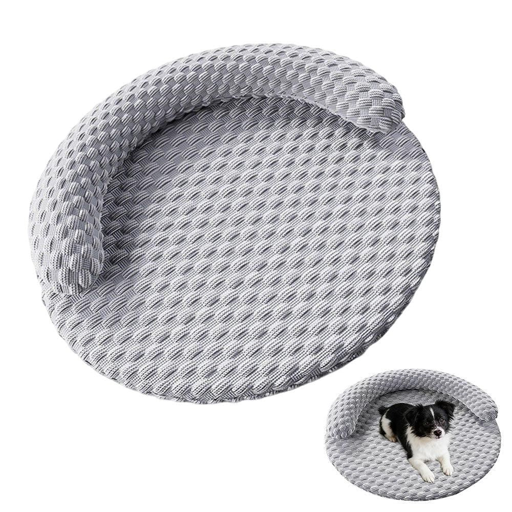 Washable Cooling Pet Bed with Removable Cover for Dogs & Cats | Gray (2)
